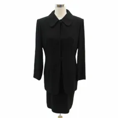 ソワールベニール SOIR BENIR セットアップ ブラックフォーマル 上下 9AR 黒 ブラック ジャケット ロング丈 ワンピース 半袖 ラウンドネック ひざ丈 /YS22 ■GY59