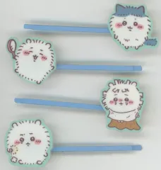 【中古】アクセサリー(非金属) ハチワレ＆ちいかわ(増毛) チャーム付きヘアピン 4本セット 「ちいかわ なんか小さくてかわいいやつ×しまむら」