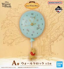 [중고]두고 시계·걸 시계 푸우 월 클락 [이치반 쿠지 쿠마노 푸씨 Cozy Winter Days] A상