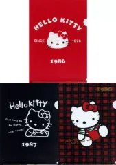 【中古】クリアファイル ハローキティ(86-88) 35周年記念 A4クリアファイル3枚セット 「サンリオキャラクターズ」