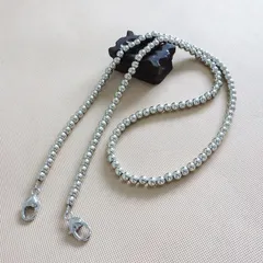 透明パッチ付き　ロングストラップ　スマホストラップ　斜め掛け　120㎝