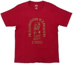 【中古】Tシャツ MUSHROOM KINGDOM Tシャツ レッド Mサイズ 「スーパーマリオ×ユニクロ」