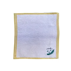 【新品】 タオル ミニタオル ハンカチ ４枚セット 無撚糸 ガーゼ ガーゼハンカチ タオルハンカチ (vegetable/２枚組) 1