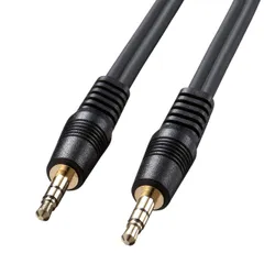 新品 サンワサプライ オーディオケーブル 10.0m ブラック KM-A2-100K2