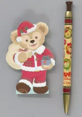 【中古】文房具その他 集合 メモ＆ボールペン 「ダッフィーのクリスマス2016」 東京ディズニーシー限定