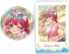 【中古】グッズセット さくらみこ 缶バッジ＆チェキ風カードセット 「バーチャルYouTuber ホロライブ ホロナツパラダイス」
