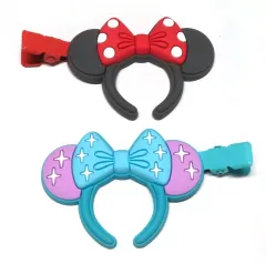 【中古】アクセサリー(非金属) ミニーマウス(ブラック/ライトブルー) ヘアクリップ2個セット 「ディズニー」 東京ディズニーリゾート限定