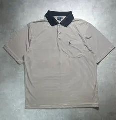 【詳細要確認】シルク100% ポロラルフローレン ポロシャツ XXL 紺×白 ボーダー柄 希少素材 絹100% ビッグサイズ 90s ヴィンテージ風 オーバーサイズ ポニー刺繍 Polo by Ralph Lauren メンズ 半袖 カットソー