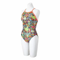 新品 MIZUNO(ミズノ) 水泳 水着 フィットネス ミニオン エクサースーツ ミディアムカット N2MAC295 ウィメンズ Mサイズ ファイアリーコーラル