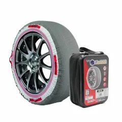 新品 エマーソン(Emerson) アイスバーン ウインターソックス Kurumi 降雪時の安全運転をサポートする新感覚の布製タイヤチェーン チェーン規制対応 ドーナツタイプで取り付け簡単 軽量・コンパクト・柔軟性の3拍子で収納しやすい 時振動が少なく高いのサムネイル