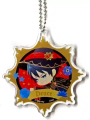 【中古】キーホルダー デュース・スペード 「ディズニー ツイステッドワンダーランド プレミアムバースデー2023 POP UP SHOP in アニメイト デフォルメアクリルチャームコレクション(ブルームバースデー ver.)」