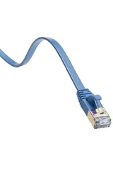 新品 サンワサプライ CAT7フラットLANケーブル（15m・ブルー） KB-FLU7-15BL