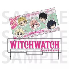 [중고] 상품 세트 집합 로고 아크릴 블록 & 스티커 세트 [위치 워치 애니메가 × 소프 맵 선행 판매 페어]
