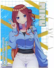 【中古】アクリルスタンド・アクリルパネル 中野三玖 イラストアクリルボード ストリートパーカー ver. 「五等分の花嫁＊」 GiGO限定