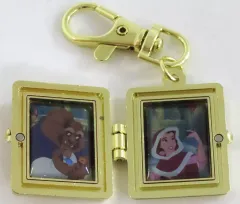 【中古】キーホルダー ベル＆野獣 「ディズニー ディズニーキャラクター シークレットキーホルダー スクエア ロケットチャーム ディズニープリンセス」 ディズニーストア限定