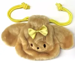 【中古】バッグ こいぬ(きいろ) 「ちょんまげこいぬの巾着ポーチ」