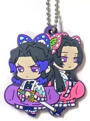 【中古】キーホルダー 胡蝶しのぶ＆胡蝶カナエ 「鬼滅の刃 キャラばんちょうこうラバーマスコット 拾参ノ型 無限城編」