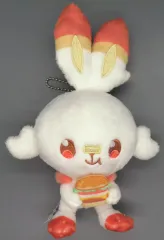 【中古】ぬいぐるみマスコット・ぬいぐるみバッジ ヒバニー ぬいぐるみマスコット 「一番くじ ポケピース ～“PEACE”なダイナーへようこそ～」 F賞