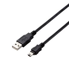 【人気商品】エレコム USB2.0ケーブル (USB-Aオス - USB Mini-Bオス) 3m 480Mbps対応 EU RoHS指令準拠 USB正規認証 サビに強い金メッキ 長期で使用する社内システムに最適 ブラック U2C-AM30BK/ID
