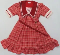 【中古】衣類 マイメロディ 学園ワンピース(ショート) レッドチェック LLサイズ 「サンリオキャラクターズ DearMyLove×マイメロディ」