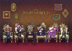 [중고] 클리어 포스터 A3 클리어 포스터 집합 [이치 반 쿠지 조조의 기묘한 모험 -THEJOJO WORLD-] I상