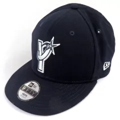 【中古】帽子 横浜DeNAベイスターズ NEW ERA Youth 9FIFTY キャップ カラースウェットネイビーYシンボル
