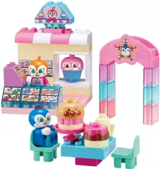 【中古】おもちゃ ブロックラボ ドキンちゃんとコキンちゃん♪ キラキラおみせブロックバケツ 「それいけ!アンパンマン」