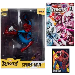 【中古】フィギュア スパイダーマン 「マーベル・ライバルズ」 #004 1/6 シーン・フィギュア＆マガジン
