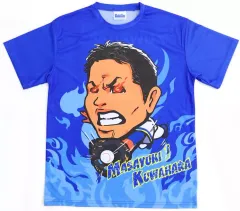 【中古】Tシャツ 桑原将志#1(横浜DeNAベイスターズ) 横浜青炎Tシャツ ブルー フリーサイズ 「青炎シリーズ」
