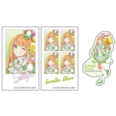 【中古】シール・ステッカー 紫雲清夏 「メモリーカットステッカーIDphoto 3枚入り 学園アイドルマスター」