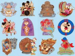 ディズニーピンバッジ 2006年新年セット 日本 正月 和 スティッチ