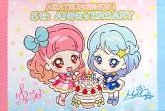 【中古】タペストリー ピュアパレット 5th ANNIVERSARY B3サイズタペストリー 「アイカツフレンズ!」
