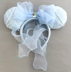 【中古】アクセサリー(非金属) ミニーマウス(ブルー/レース) カチューシャ 「ディズニー」 東京ディズニーリゾート限定