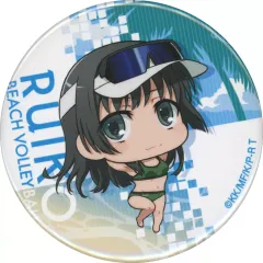 【中古】バッジ・ピンズ 佐天涙子(ミニキャラ) 缶バッジ 「くじメイト×どこプラ とある科学の超電磁砲T オンラインくじ ビーチバレーStyle Part1」 D-5賞