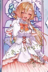 【中古】ポストカード 不知火フレア 直筆メッセージ＆箔押し複製サイン入りさえきやひろ描き下ろしポストカード 「バーチャルYouTuber ホロライブ 不知火フレア 誕生日記念2025 誕生日記念フルセット 数量限定ver.」 購入特典