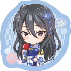 [신품] 코스터 키미시마 아야노(유카타) 그린 일어나다 다이컷 쿠션 코스터 [때때로 보쏙과 러시아어로 데레하는 옆의 아야씨]