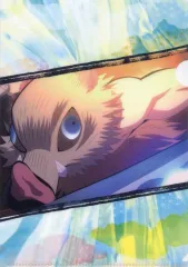 【中古】クリアファイル 嘴平伊之助 A4クリアファイル 「鬼滅の刃×柿安 コラボ第2弾」 黒毛和牛 無限 牛鍋弁当 購入特典