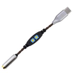 okcsc ADC8 変換ケーブル インピーダンスアダプタ 0-100Ω調整可能 イヤホンジャック 変換 Type-C（オス）- 4.4mm（メス） 8芯 OFC 低域調整機能搭載 イヤホン・ヘッドホン、アンプ、オーディオプレーヤー等に適用  6b145d63