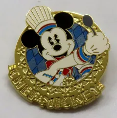 【中古】バッジ・ピンズ ミッキーマウス ピンズ 「記念日をお祝い! ”ハッピーウィッシュデー”プラン」 ディズニーアンバサダーホテル カジュアル・ダイニング シェフ・ミッキー限定