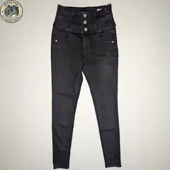 Heather（ヘザー）× ISKO（イスコ） ハイウエスト 3ボタン スキニーデニムパンツ