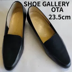 【最終価格】SHOE GALLERY OTA　シューギャラリーオオタ　パンプス/ローファー　スエード　ブラック　23.5cm