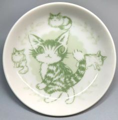 藤田嗣治 小皿 猫 たち吉 豆皿 レオナールフジタ ① 小物入れ 猫グッズ