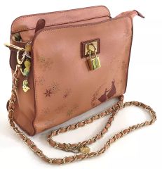 【中古】バッグ アナ&エルサ(シルエット) ピンク ショルダーバッグ 「アナと雪の女王×axes femme」