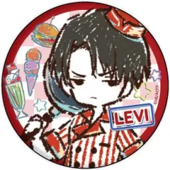 【中古】バッジ・ピンズ リヴァイ 「進撃の巨人 缶バッジ 11.カフェver. グラフアートデザイン」