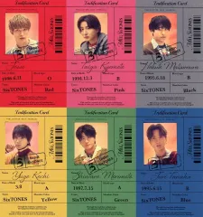 【中古】キャラカード SixTONES IDカード(6枚組) 「CD MILESixTONES -Best Tracks- 初回盤B」 封入特典