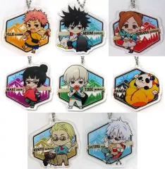 【中古】キーホルダー 全8種セット アクリルキーホルダー 「まるくじ 呪術廻戦 Let’s Go Camping!」 吉