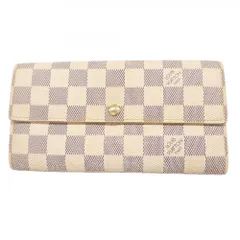 ルイ・ヴィトン(Louis Vuitton) ルイ・ヴィトン 長財布 ダミエ・アズール ポルトフォイユサラ N61735 ホワイトレディース