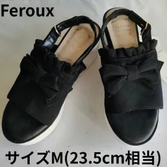Feroux　フェルゥ　リボン　厚底サンダル　ストラップサンダル　バックストラップ　サイズM
