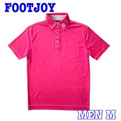 FootJoy フットジョイ ゴルフシャツ 半袖ポロシャツ ピンク M - メルカリ