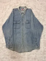 70-80's Prentiss U S A ツーポケット デニム シャツ